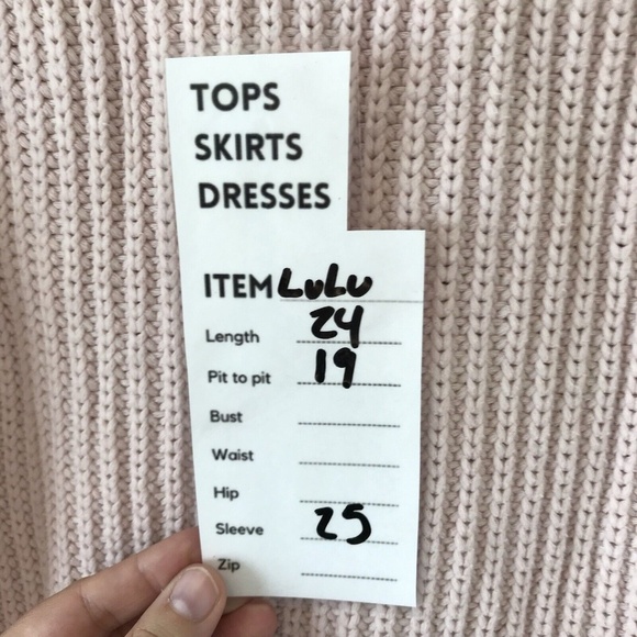 Lululemon Bring The Cozy Turtleneck Sweater Sz 8 Misty Pink Cable Knit NWOT - Picture 13 of 13